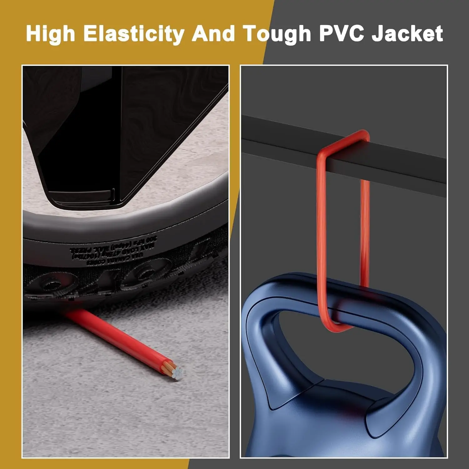 0 AWG Power Ground Wire Cable 30 ft Each Red Black Translucent for Car Audio Solar RV Marine Battery Welding view 4