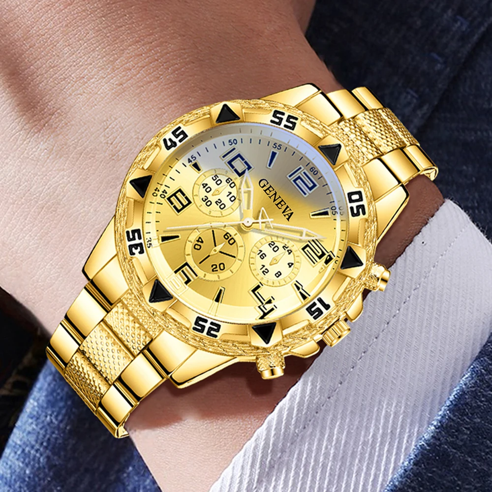 1PCS Luxury Men\'s Watch Business Trend Fashion Quartz Watch Suitable for Daily Clothing Matching Perfect Gift for Friends or Dad