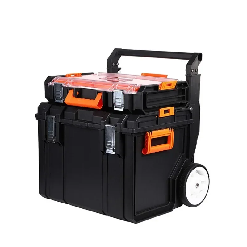 

Large Capacity ToughSystem Tool Box Storage Containers for Garage Hard Detachable Plastic Suitcase Electrical Hardware Tools