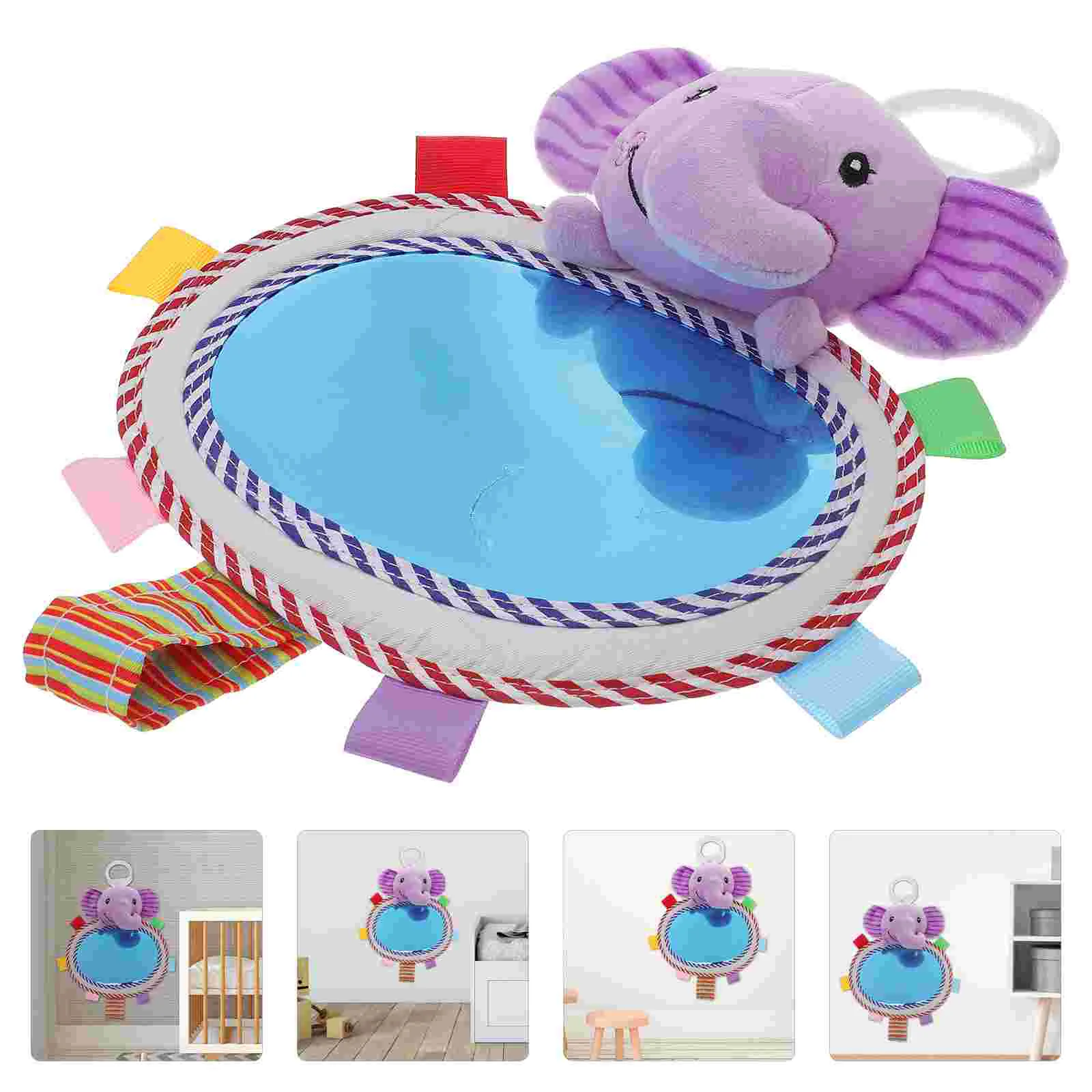 กระจกความรู้ความเข้าใจเด็กรถเด็ก Playmate สําหรับทารกชั้นรถเข็นเด็กของเล่นเด็ก