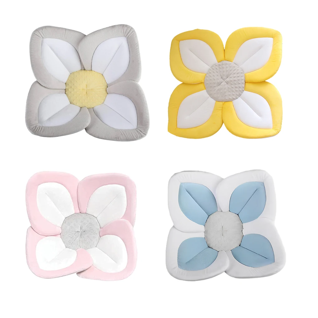 Baby flower Bath Cushion Bath Baby Bath Seat For Babys Bathing Comfort Baby Sink Bathtub Mat Cushion Safe Flower Seat