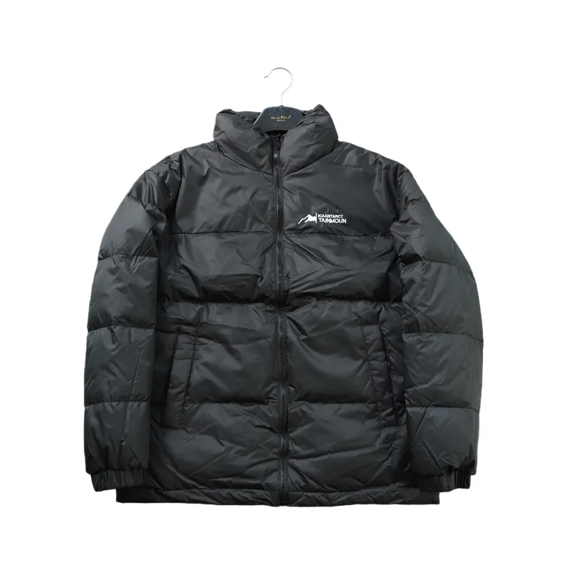 

Тонкий пуховик Spor Long Sve с воротником-стойкой для мужчин, молодежный уличный ветрозащитный модный зимний пуховик