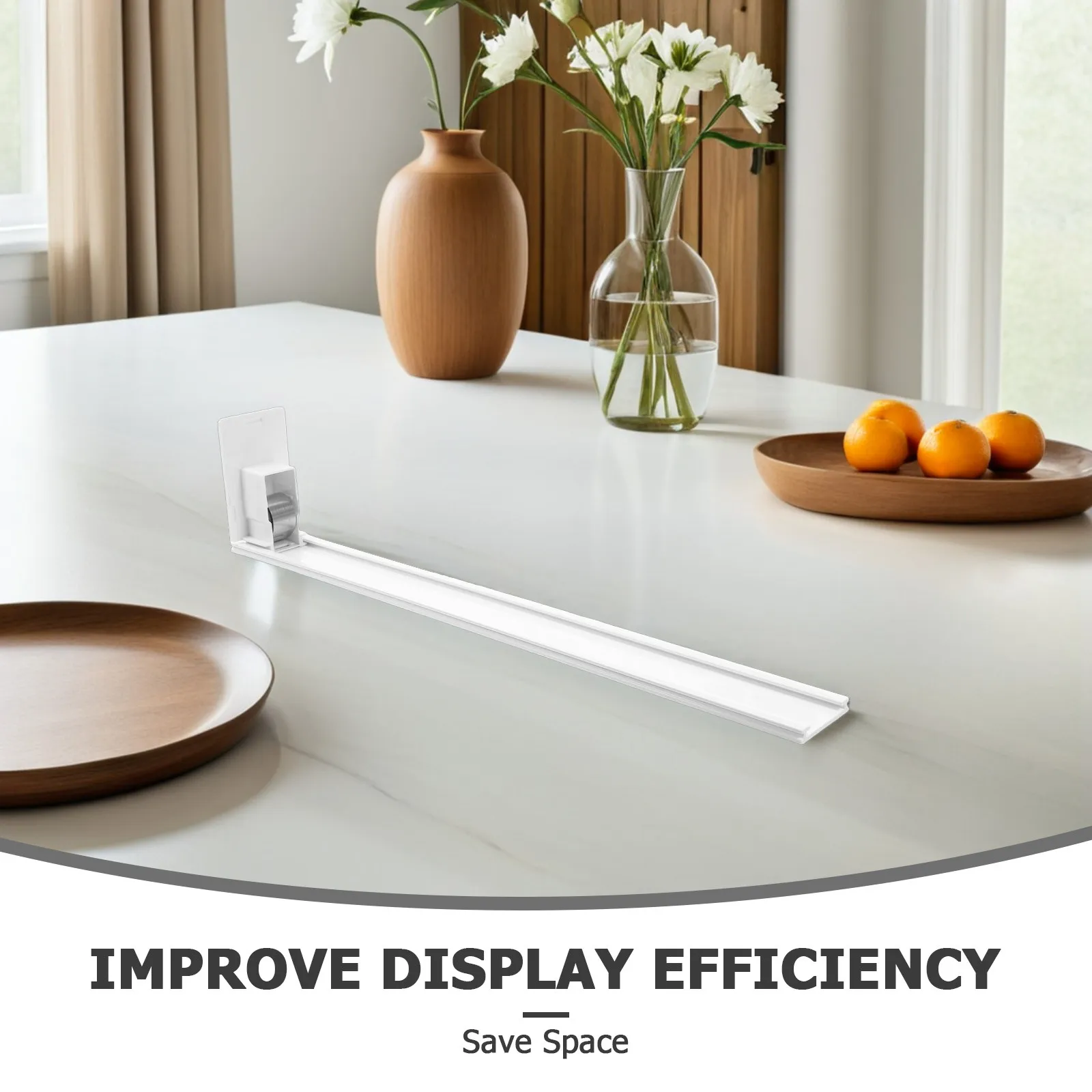 5Pcs Shelf Pusher Organizer Automatic Beverage Dispenser for Soda Cans Bottles Fridge Display Rack Enhanced Visibility 340-350Mm