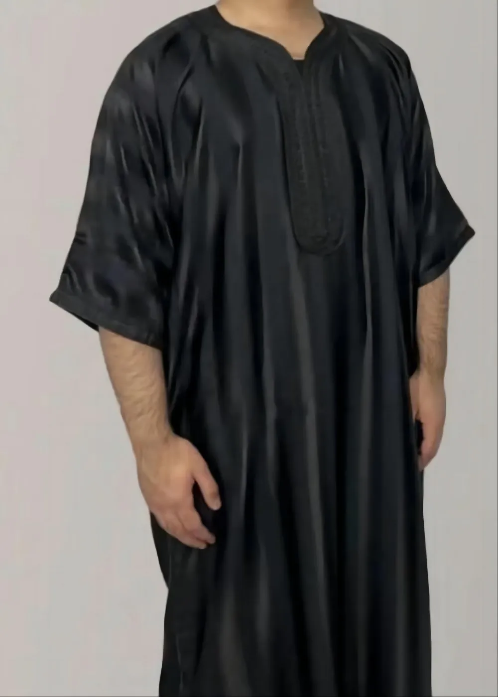 Caftán largo con estampado a rayas para hombres musulmanes Eid, Túnica suelta de Ramadán, ocio tradicional étnico, Oriente Medio, Kurta árabe, turco, Dubái