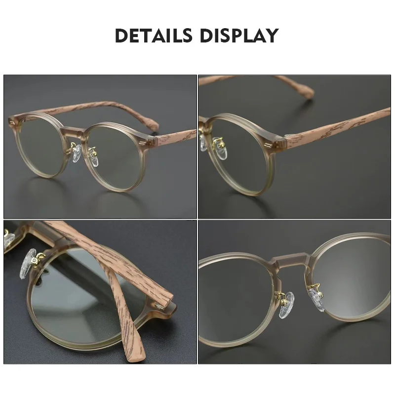 BLMUSA New Retro Simple Round Progressive Prescription Glasses Men Anti Blue Light Photochromic Myopia UV Protection Eyeglasses - Image 5