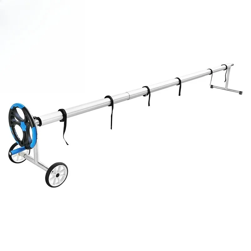 Pool cover cloth winder is convenient, convenient, fast winding, and sturdy and durable