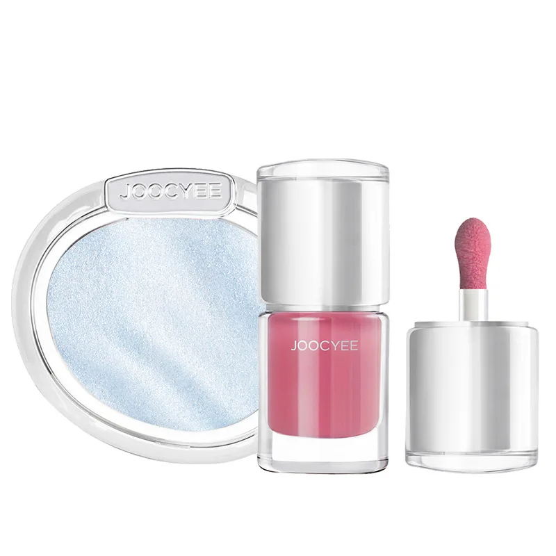 JOOCYEE Limited 「AURA」Collezione Tintura per labbra a specchio cristallina Fard e evidenziatore con acqua a lunga durata Mantiene la lucentezza