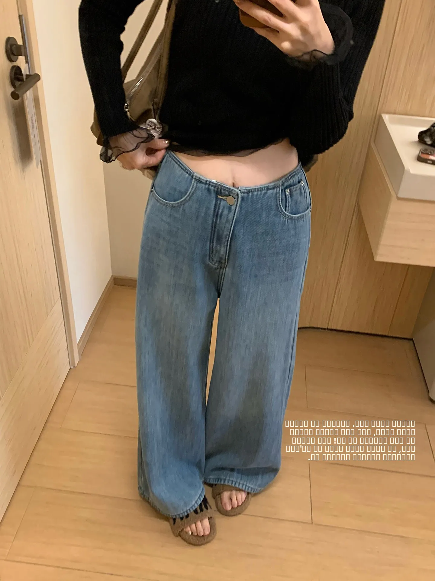 

Повседневные женские джинсы с высокой талией и широкими штанинами, облегающие, из эластичного денима, осенне-зимние, теплые