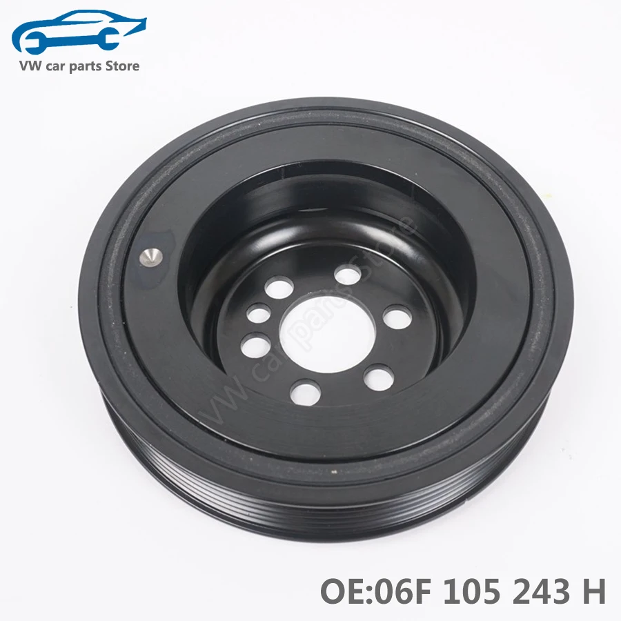 06F105243H New Quality Crankshaft Pulley For Audi A1 A3 A4 A6 TT VW Golf MK5 GTI EOS Jetta Altea EA113 2.0T 06F 105 243 J