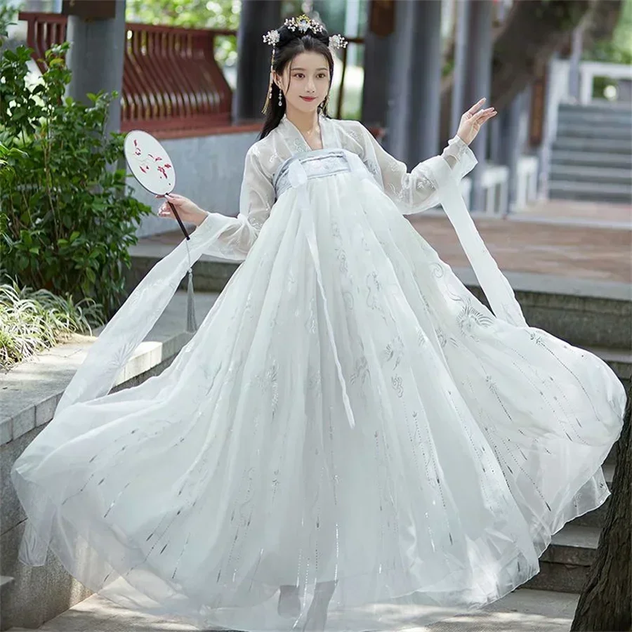 

Vestido princesa la dinastía Tang Hanfu para mujer, traje Rosa tradicional Baile Folclórico chino, ropa escenario