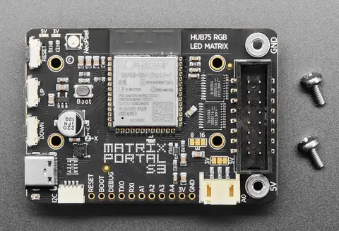 Écran Internet alimenté par CircuitPython Matrix Portal S3 5778