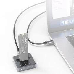 JEYI for NVMe M2 SSD Docking Station M.2 SSD Reader USB 3.2 10Gbps Solid Disk Adapter Support UASP Plug and Play