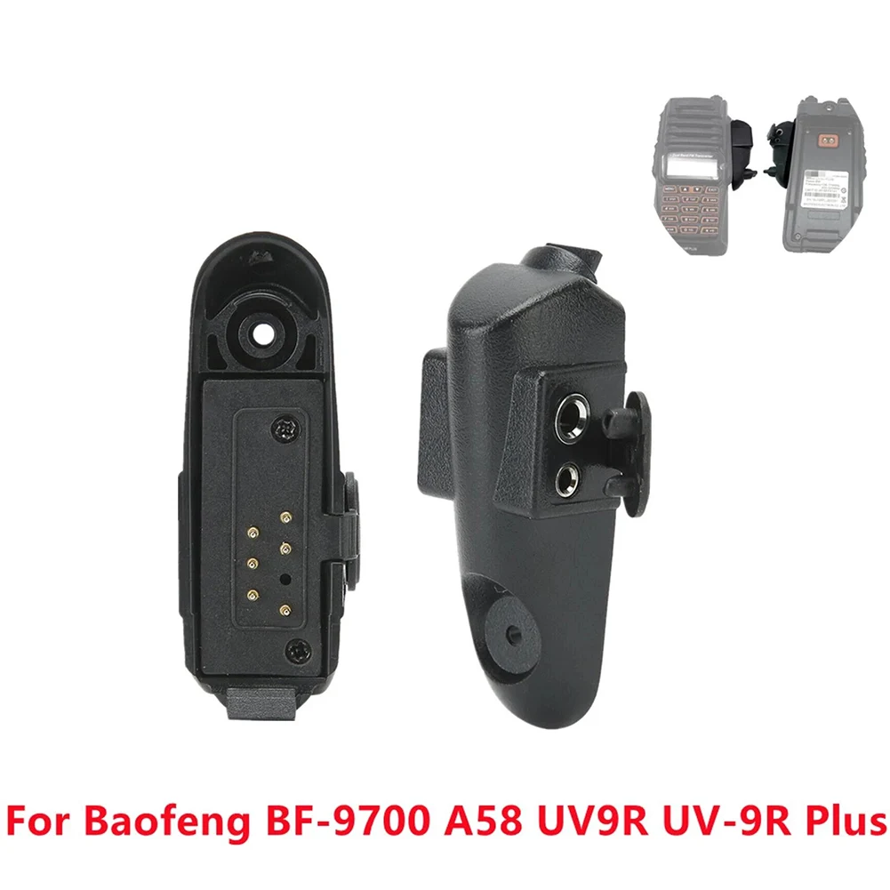 Plastic For Walkie Talkie Audio Adapter For Baofeng BF‑A58 BF‑UV9R UV‑9R Intercom Audio Adapter Plug-