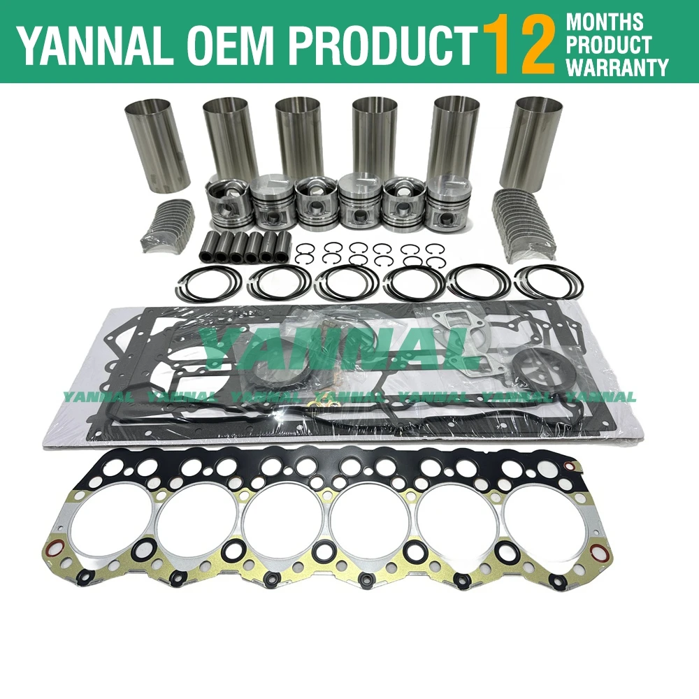 Kit de reconstrucción de revisión S6S S6SD para piezas de reparación de motor MITSUBISHI + cigüeñal