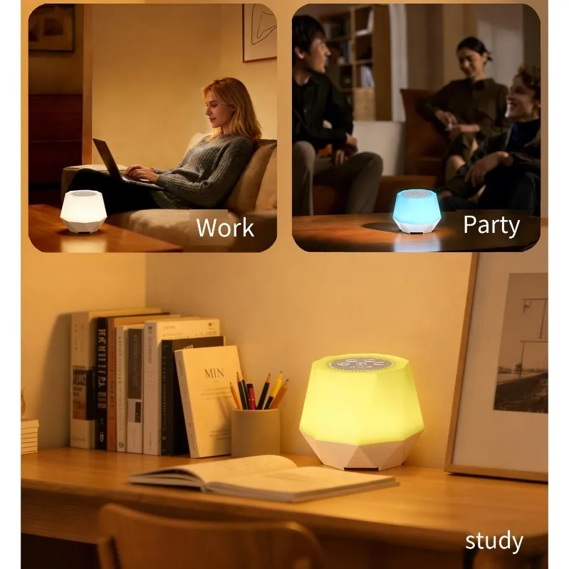 Portable Sleep Sound Machine With 10 Soothing Sounds, Night Light White Noise Machine For Adults