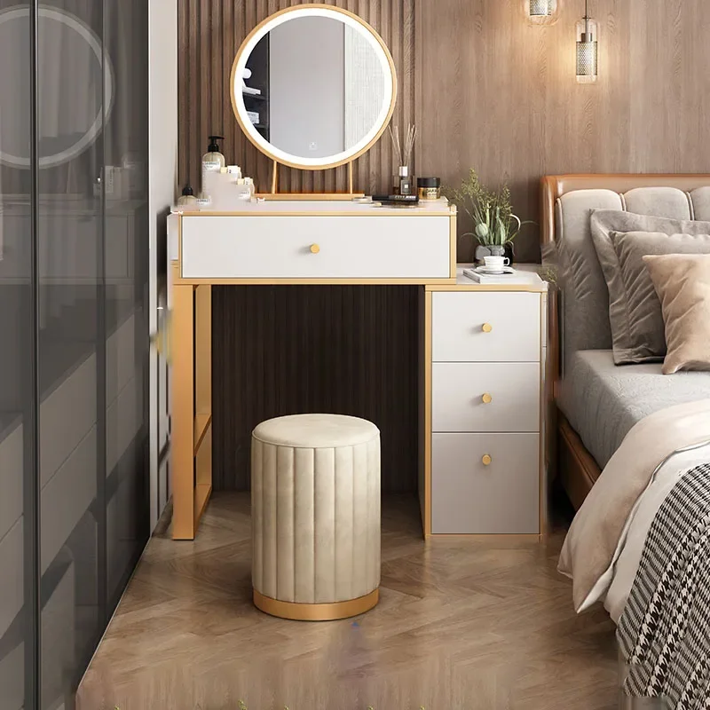 Girl Drawers Dressing Table Container Accessory Mirror Makeup Light Dressing Table Nordic Desk Small Vestidores Home Furniture