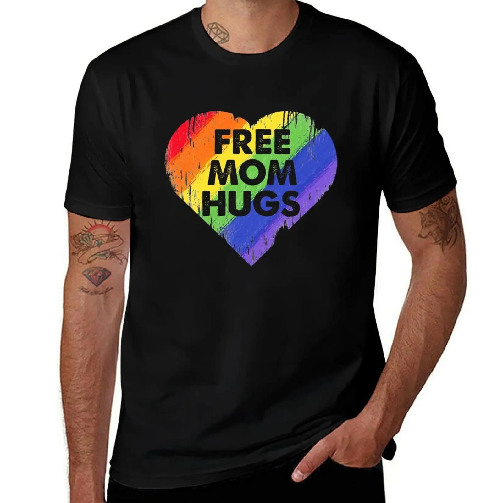 

Free Mom Hugs T-Shirt essential t shirt man t shirt luxury t shirt man luxury T-Shirt