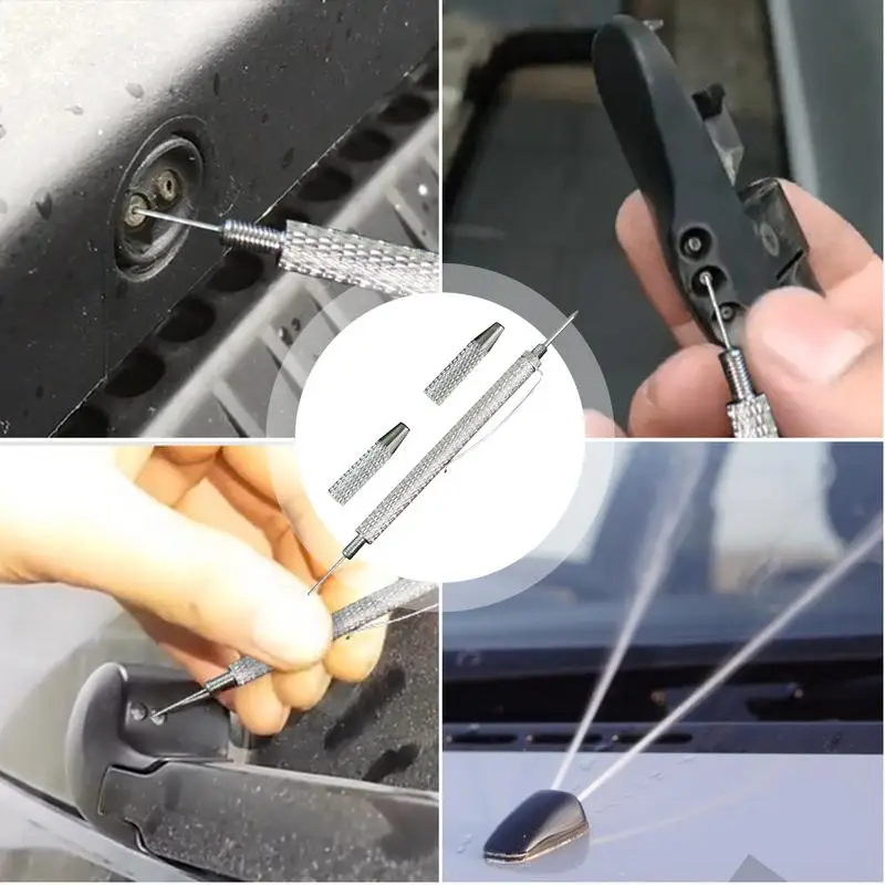 Windscreen Washer Adjustment Tool 2-in-1 Windscreen Windshield Washer Spray Nozzle Cleaner Needle Windscreen Washer Compact