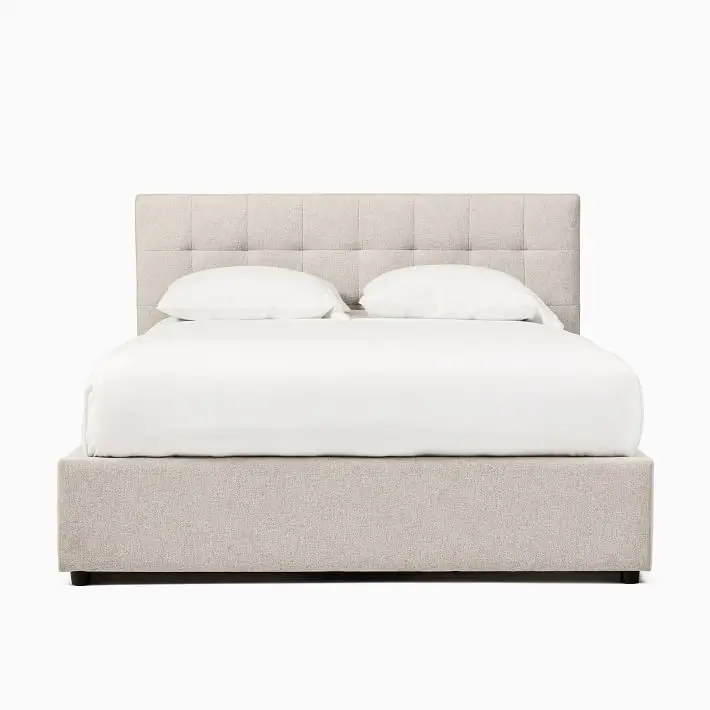 x−Built Last Low Profile Base Nordic Style Beds Hotel Furniture Wooden Frame Upholstered Beds&