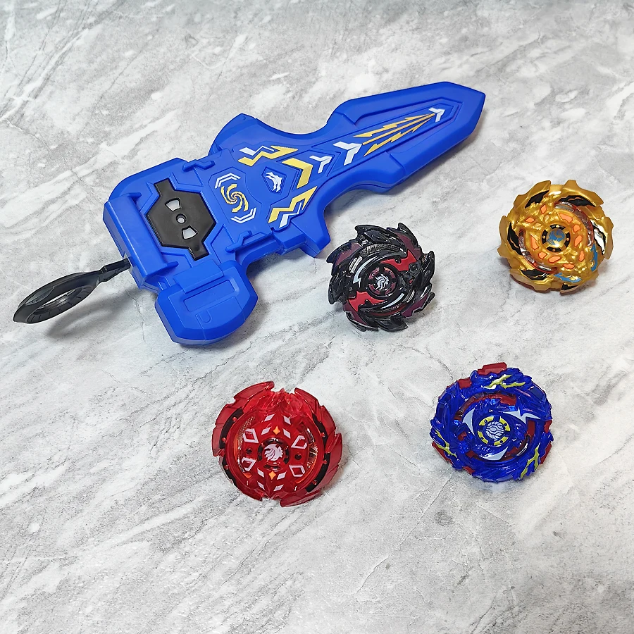 

Верхняя игрушка для детей и мальчиков, синяя интегрированная пусковая установка+гиро, подходит для интерактивного волшебного гироскопа для подростков.