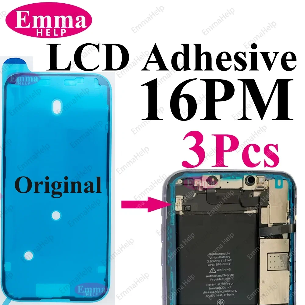 Original Back Rear Cover Battery Cover Adhesive Tape Glue Replacement for iPhone 16 Pro Max 15 14 Plus Back Battery Glue Sticker