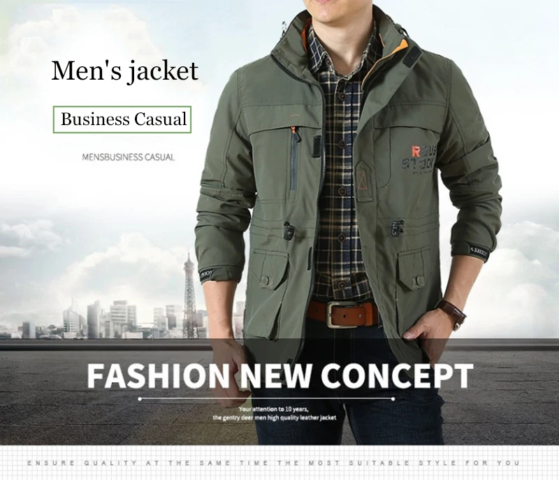 2024 Business Casual Jacken Herren Sportmantel Frühling Winddichte Kapuzenjacken Schnelltrocknende Leichte Outdoor-Kletterjacken – Detail 3