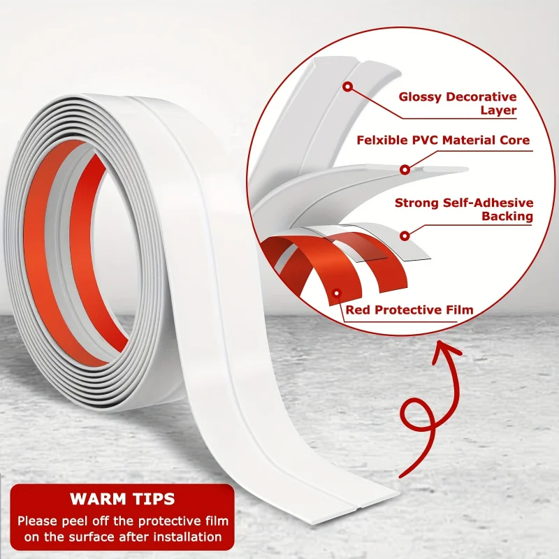 1 pièce de moulure murale en P - Baseboard Molding Trim avis et prix