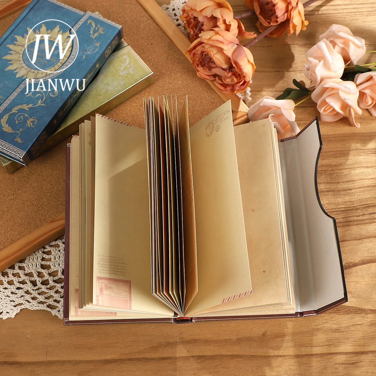 JIANWU Magic Note Series A6 Magnetic Claspvintage Sunflower Cover Coloring Page Notebook Creative Student Supplies Stationery