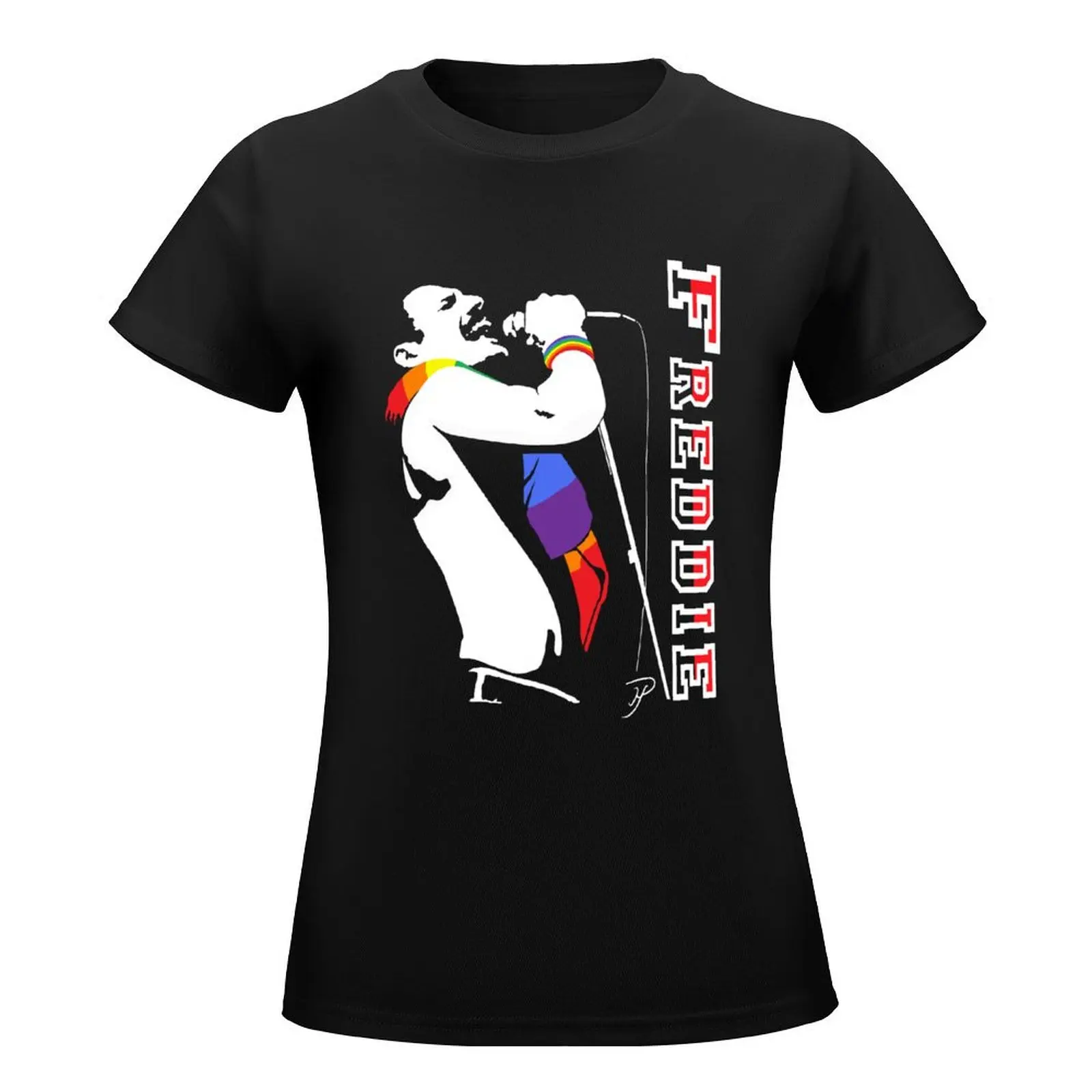 FREDDIE MERCURY T-Shirt customs design your own graphics animal prinfor vintage plain t shirts for Women