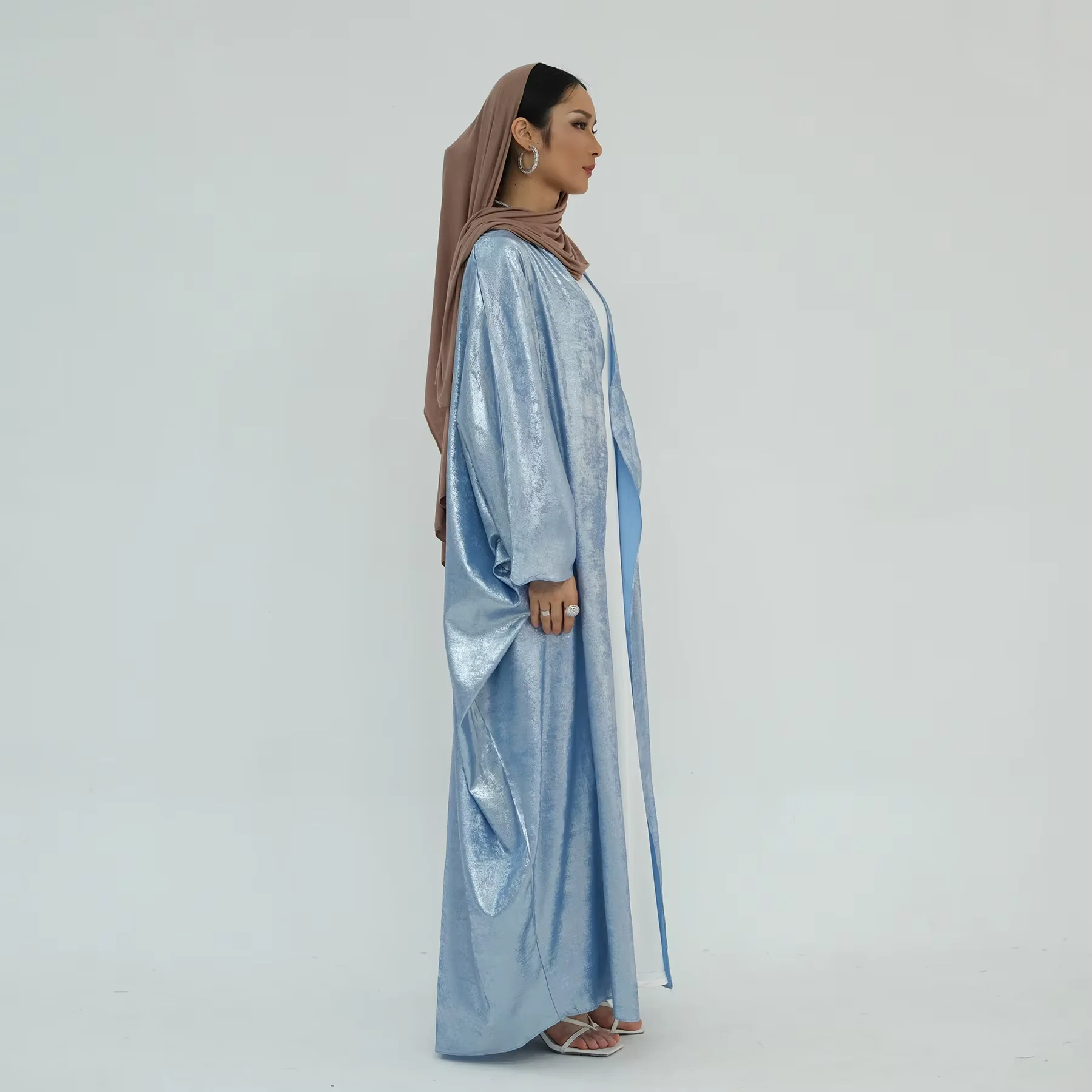 Femme Musulman Jalabiya Ramadan Abayas pour femmes Robe musulmane Kimono Cardigan dubaï turquie caftan Kebaya Robe Marocain Caftan