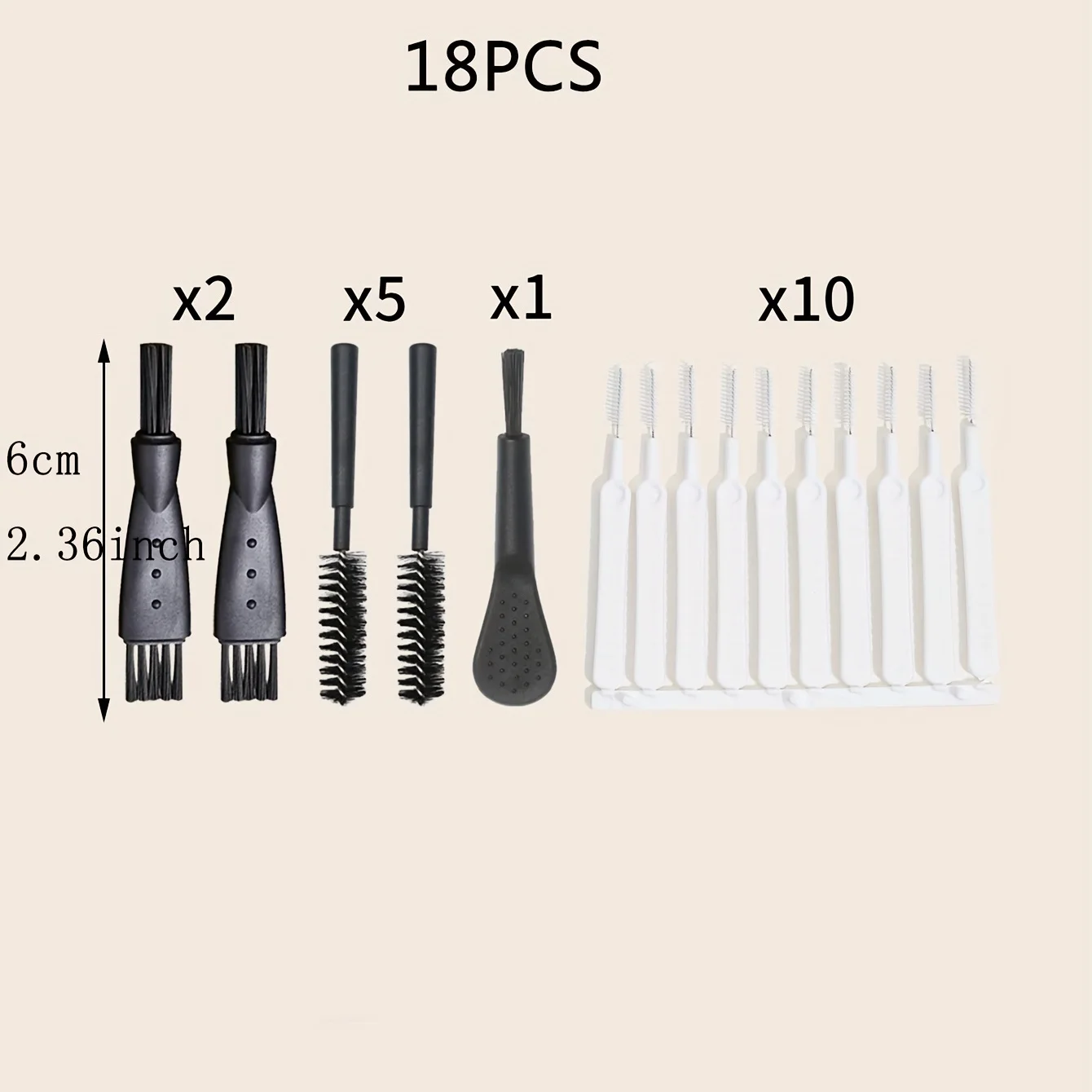18PCS Universal Phone Charger Port Cleaner, Dustproof USB-C/Lightning Cleaning Brush Set Kit for iPhone SamsungCleaning Tools view 2