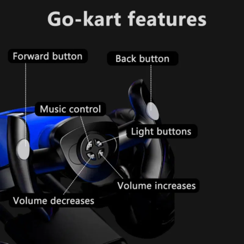 Carpeta de Pedal eléctrico de 12V para niños Go Kart paseo al aire libre en juguete asiento ajustable 4 ruedas antideslizantes de EVA