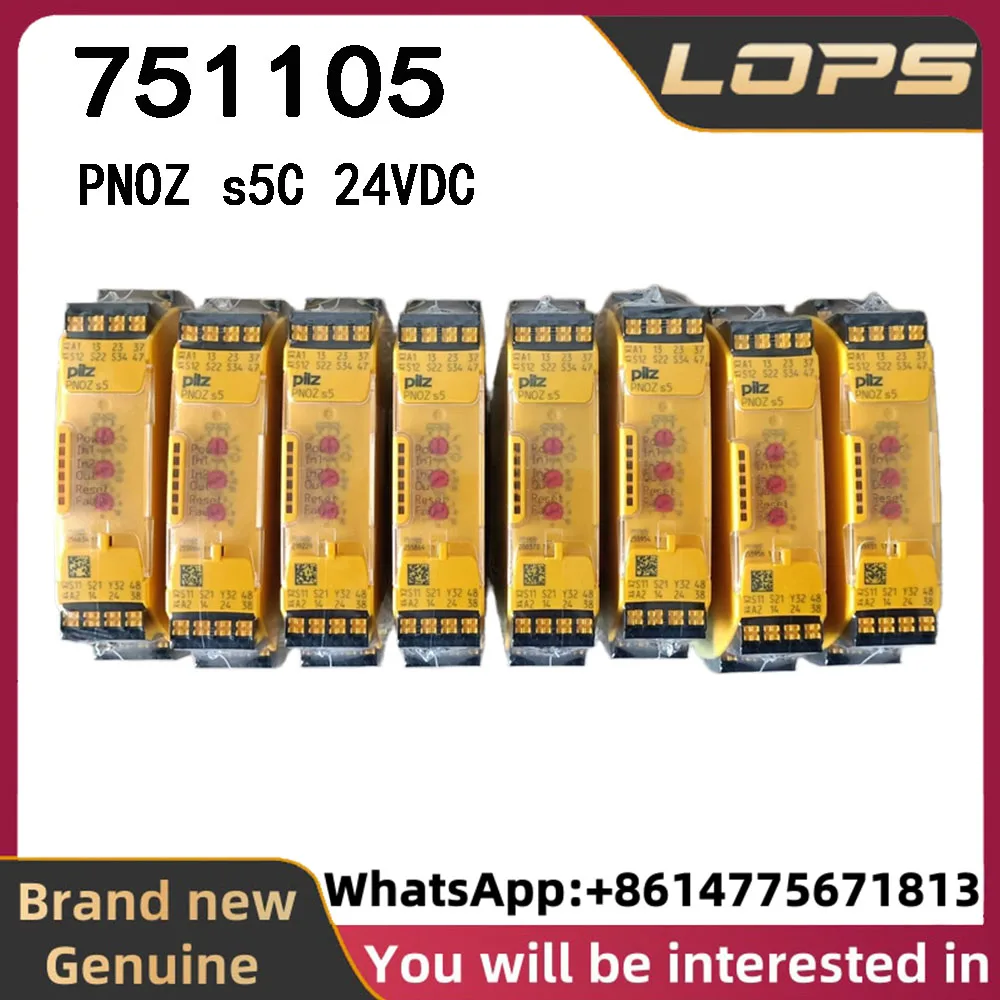 PNOZ s5 C 24VDC Pilz 751105 safety relay, brand new original genuine, large quantity in stock, welcome to inquire