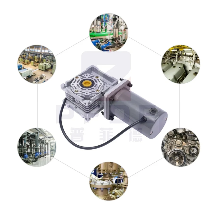 NUOVO 200W DC Motoriduttore 12V 24V + NMRV040 Riduttore a vite senza fine Coppia elevata con velocità autobloccante Motore potente regolabile 360RPM