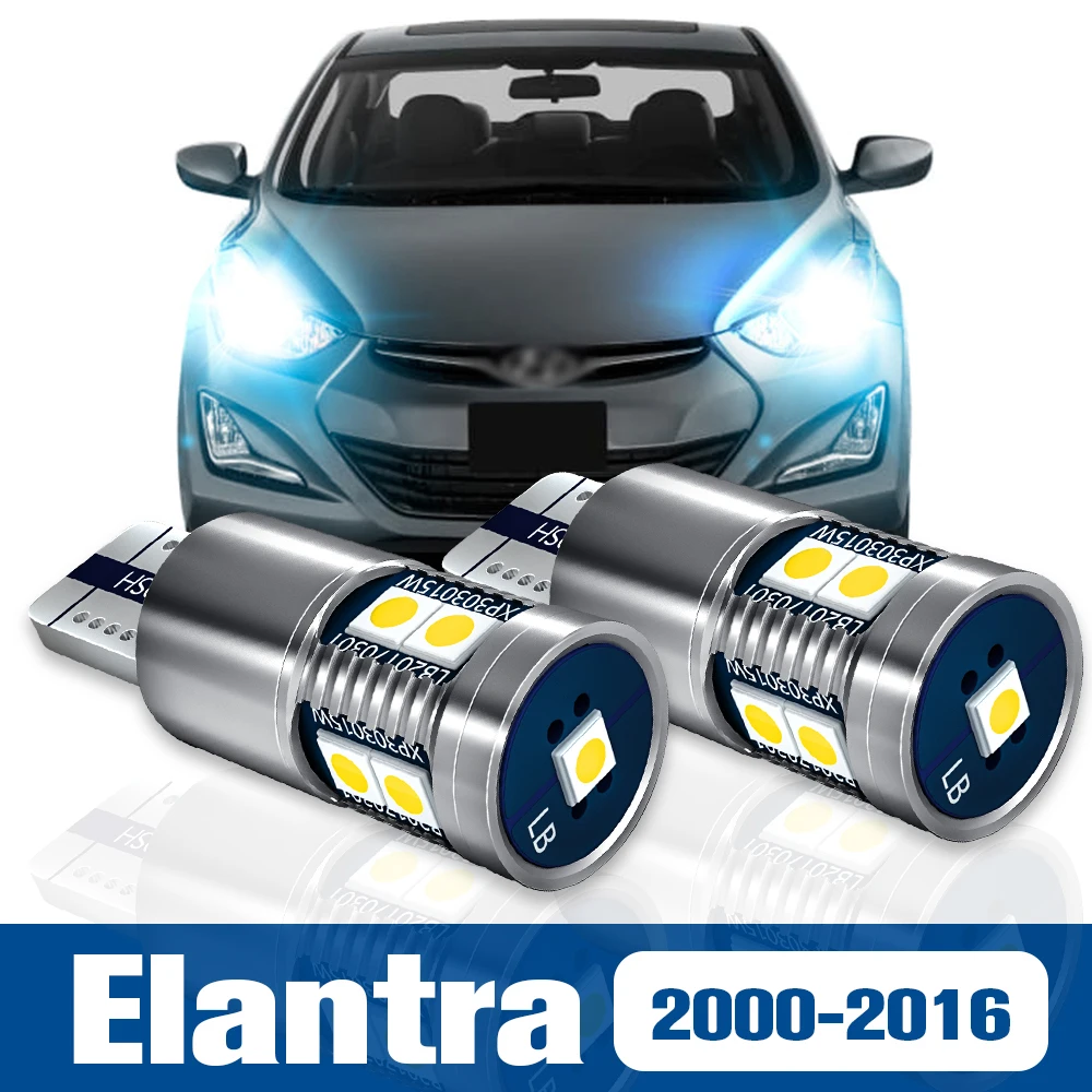 2x bombilla LED de liquidación accesorios de lámpara de estacionamiento Canbus para Hyundai Elantra 3 4 2000-2016 2008 2009 2010 2011 2012 2013 2014