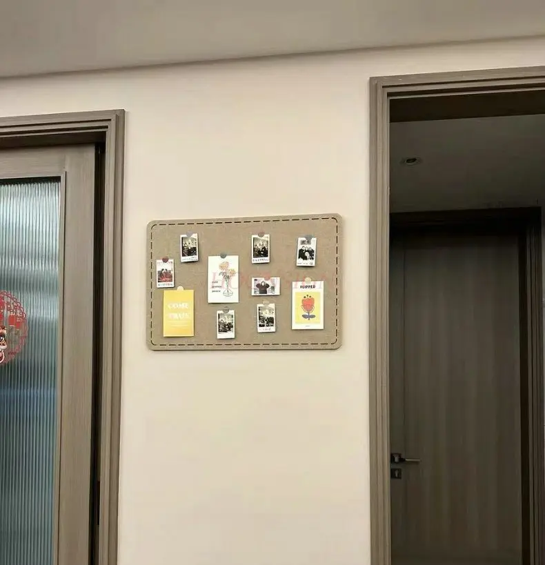 قطعة واحدة من ملصق الحائط للوحة اللباد، لوحة خلفية جدارية معلقة، إطار صورة يعرض لوحة جدارية من الصوف #2