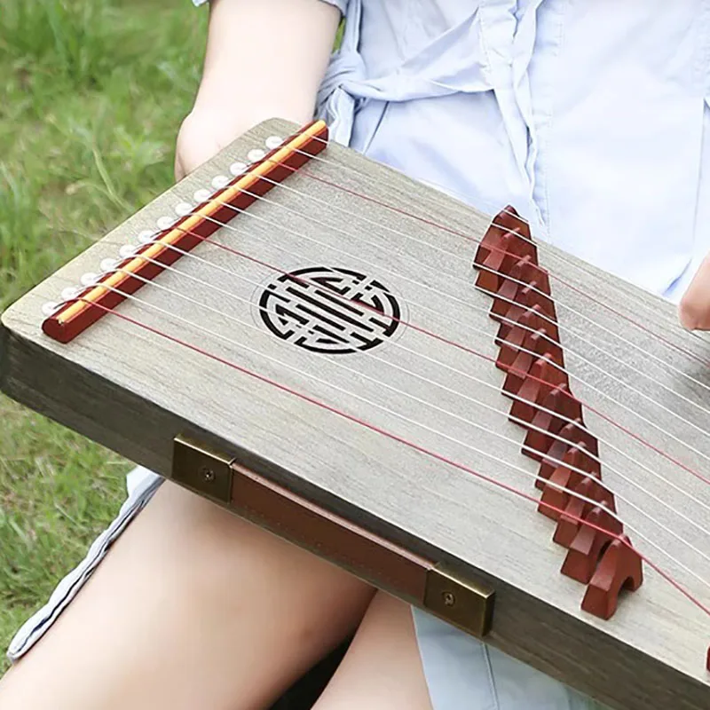 Guzheng Practice 13 Strings Professional Thumb Piano Portable Small Guzheng Mini Finger Piano Chinese Instrument Kalimba