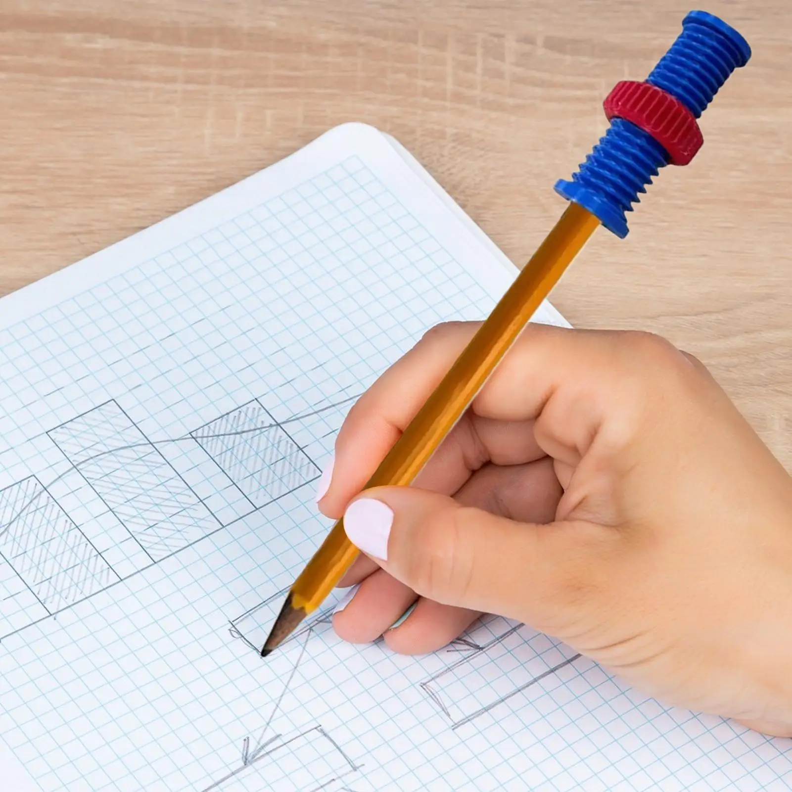 قلم فيدجيت للبالغين مكون من 10 قطع من أقلام الرصاص الخشبية مع ألعاب حسية صامولة قلم دوار للبنين والبنات والمراهقين في المدارس المنزلية