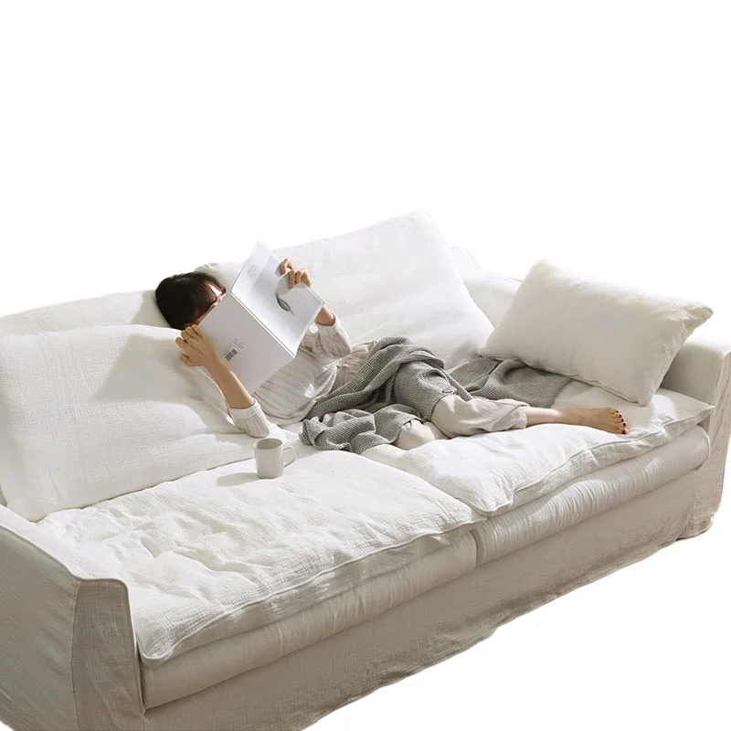 

Double simple style, apartment Japanese lazy, fabric sofa small apartment lazy