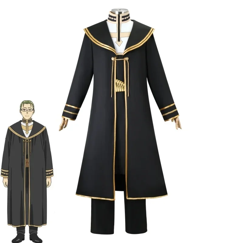 Anime Freeze At The Funeral Heiter Cosplay Costume Sousou No Freeze Top Pants Cloak Outfits Priest Halloween Costumes for Men