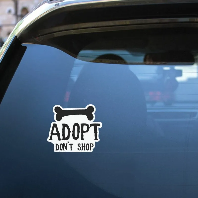 

Car decoration decal sticker Adopt Sticker Decal Love Paw Woof Animals Pet Dogs Cats 15CM PVC KK