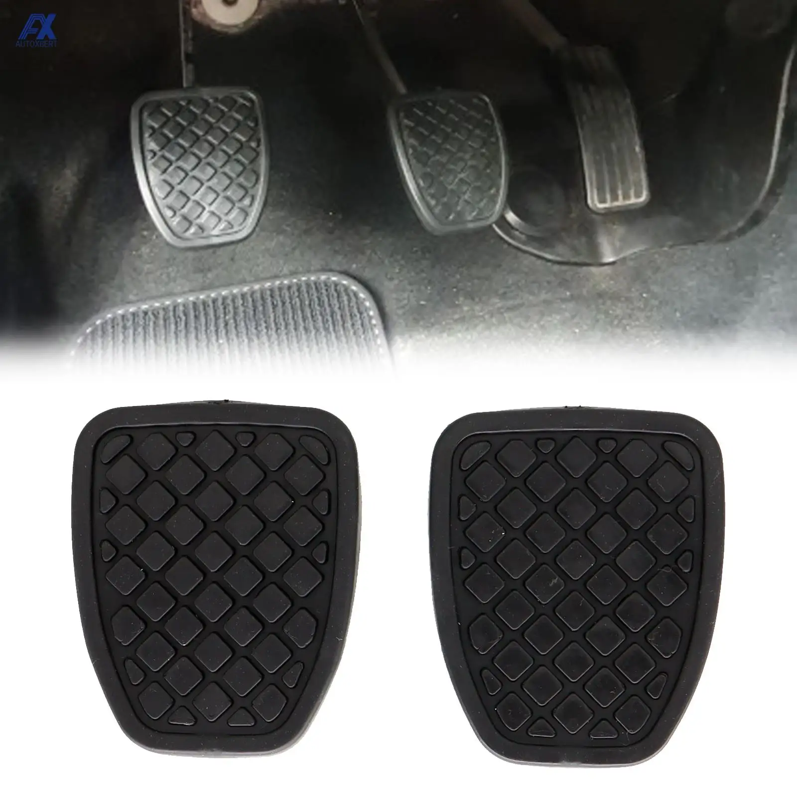 2x Brake Clutch Foot Pedal Pad Cover Non slip Rubber For Subaru Forester IMPREZA Legacy Outback WRX Car Accessories 36015-GA111