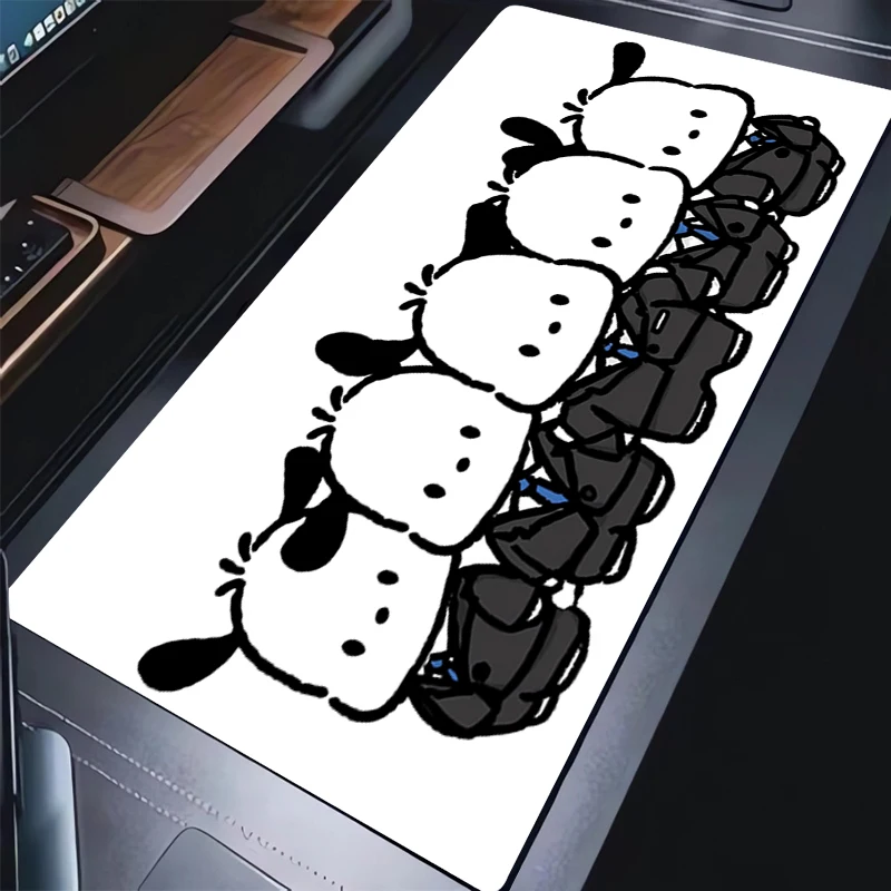 Kawaii الأزرق ستار ماوس الوسادة كمبيوتر محمول الكرتون أنيمي الألعاب لوحة المفاتيح البساط XL Pochacco ماوس ألعاب الكمبيوتر خزانة حصيرة مكتبية لفتاة هدية