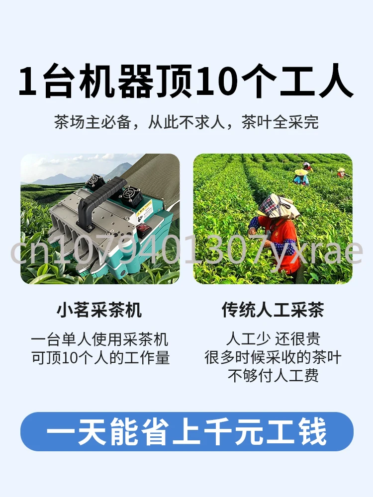 2024 New Xiaoming Electric Single Person Portable Tea Plucking Machine Fresh Leaf Classifier Picking and Grading All-in-one