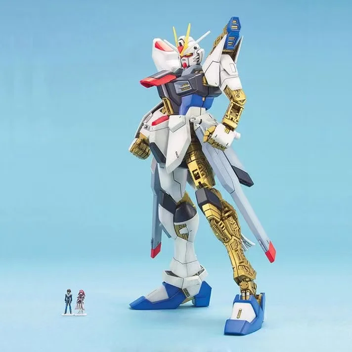1/100 MGEX Strike Freedom ZGMF-X20A Mech Modello di Montaggio Kit Action Figures Puzzle Giocattoli Desktop Da Collezione Decorazione Regalo Per Bambini