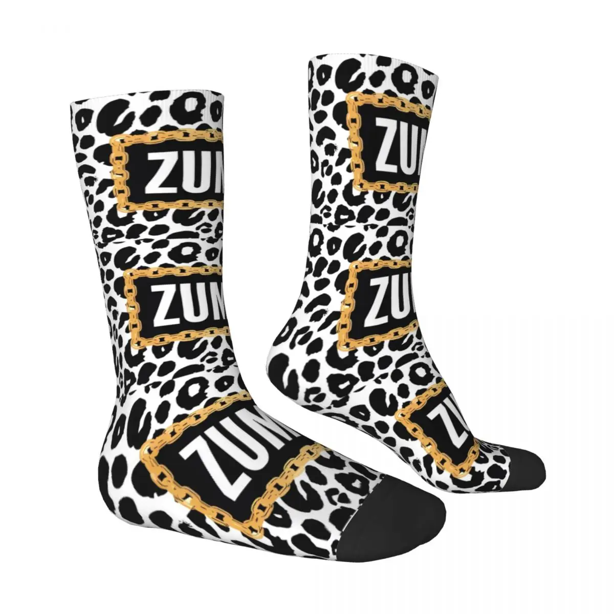 Z-Zumbaed Leopards Socks Winter Abstract Art Stockings Novelty Women Men Comfortable Socks Custom Outdoor Anti Skid Socks