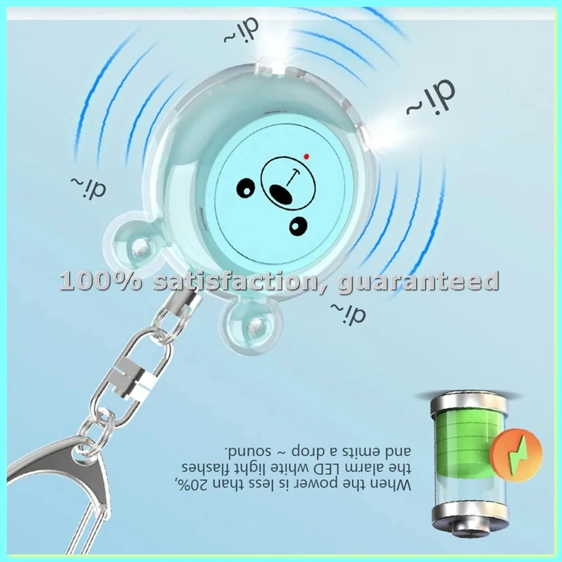 

Женская перезаряжаемая сирена-сигнализация Type-C с защитой от нападений, портативный брелок для пожилых людей и детей, розовый - ELEC