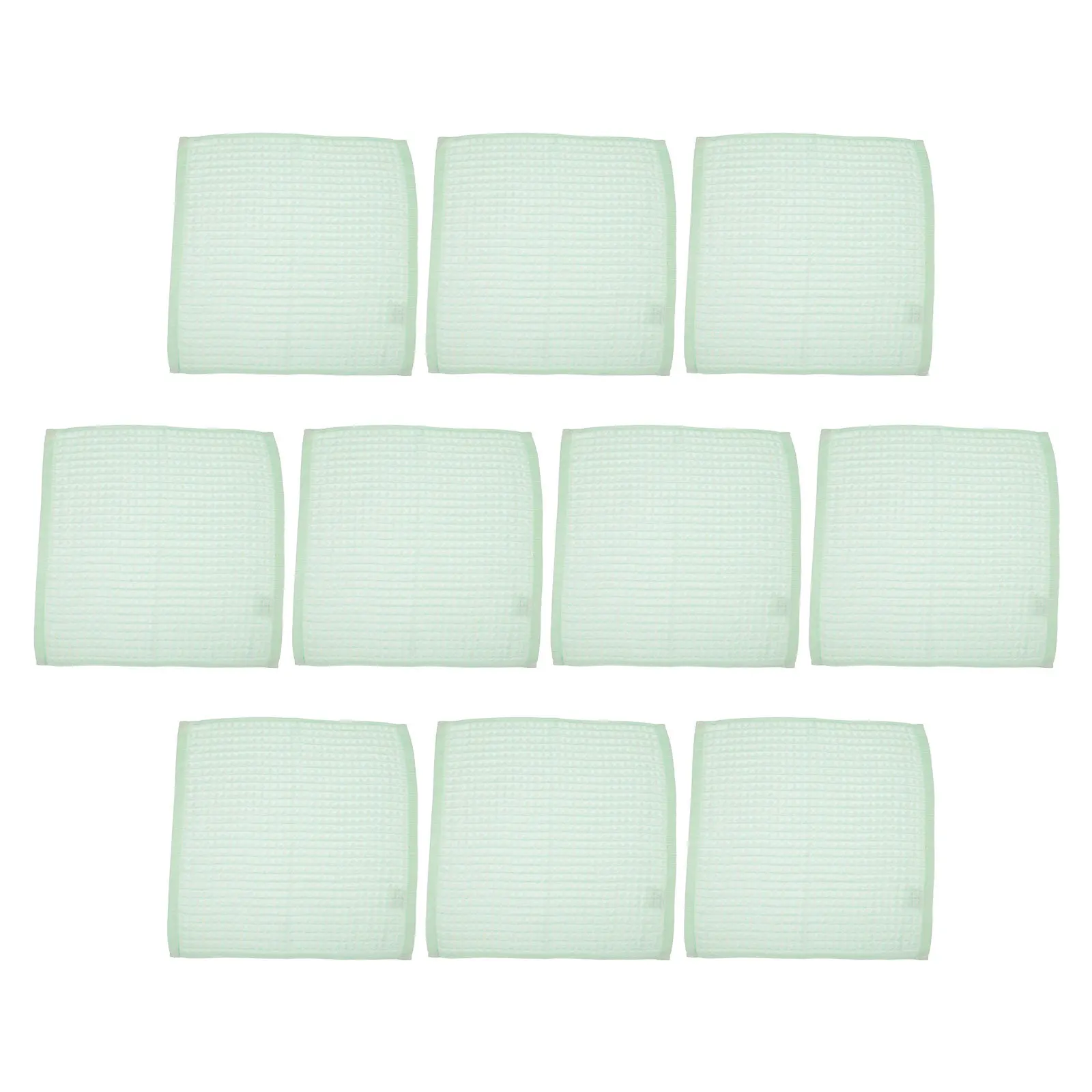 

10Pcs Kitchen Cleaning Rags Soft Cotton Square Design Fast-Drying Dish Towels for Counter Wipe Down and Dishwashing Reusable