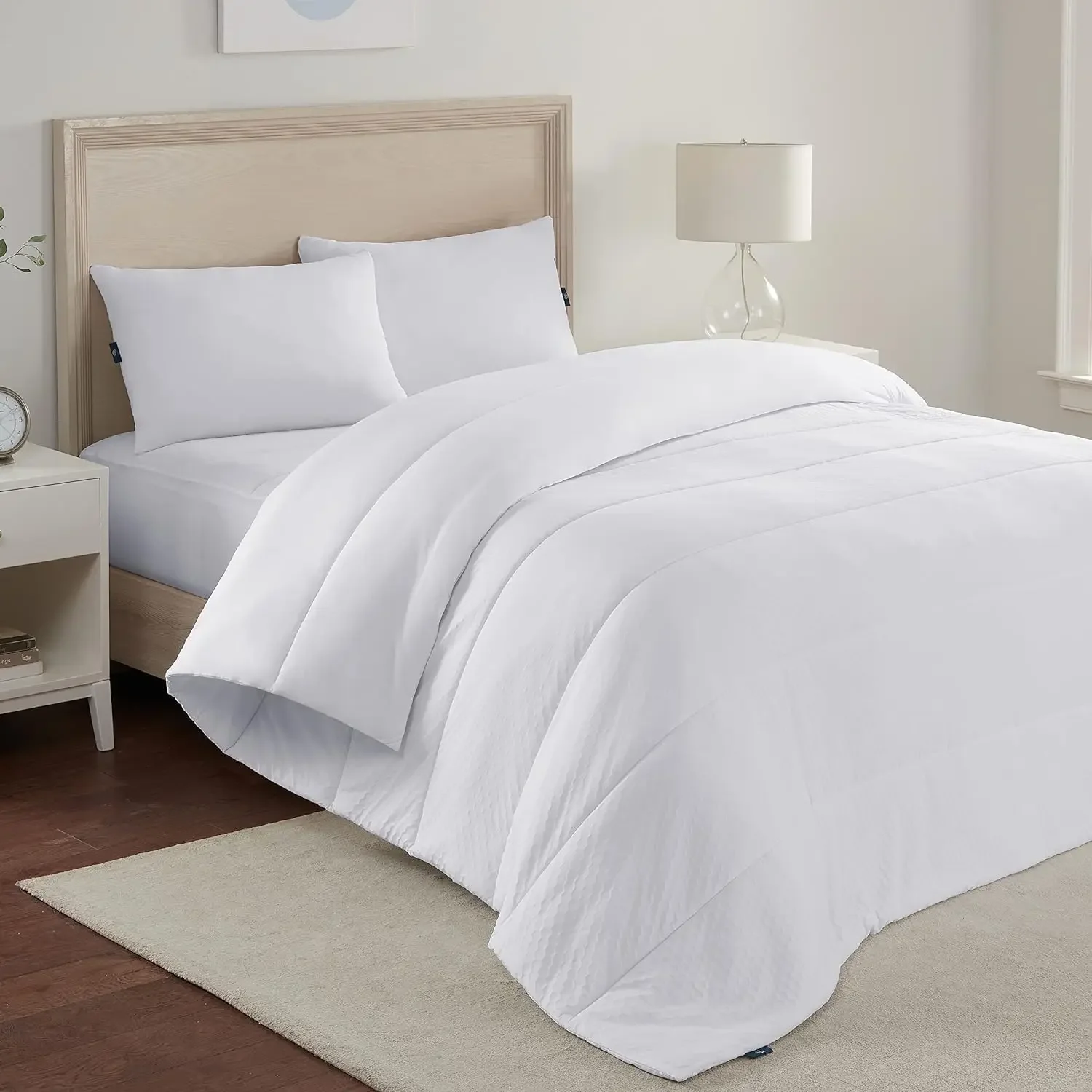Power Chill Soft Cooling Down Alternative Comforter, Lightweight King/ Cal King Comforter, Duvet Insert with 4 Corner Tabs, All