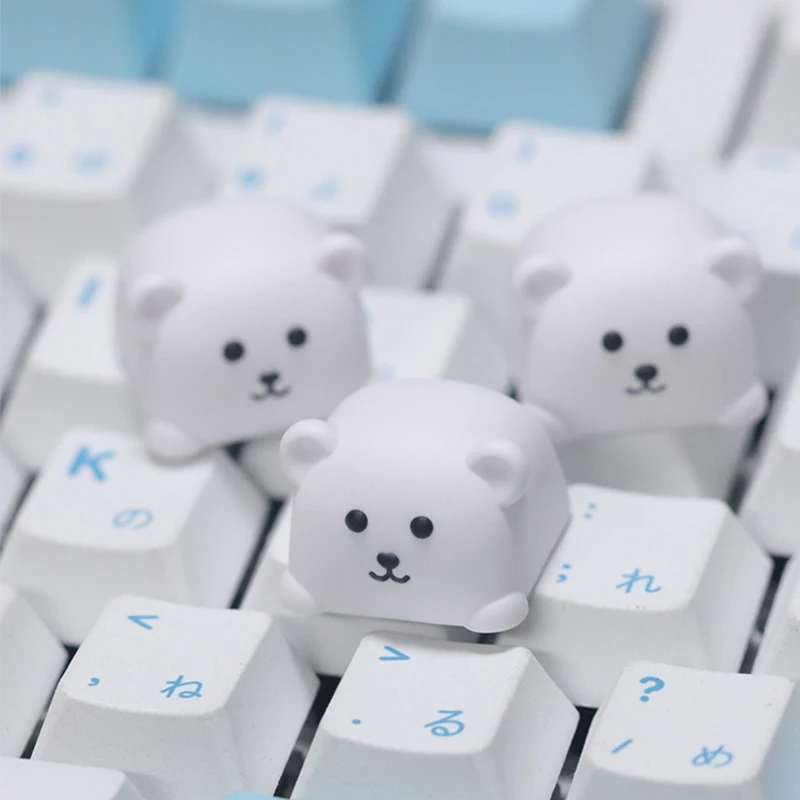 

Cute Bear Keycap Game Mechanical Keyboard Keycap Creative Resin Personalized ESC Button Replacement Keycap
